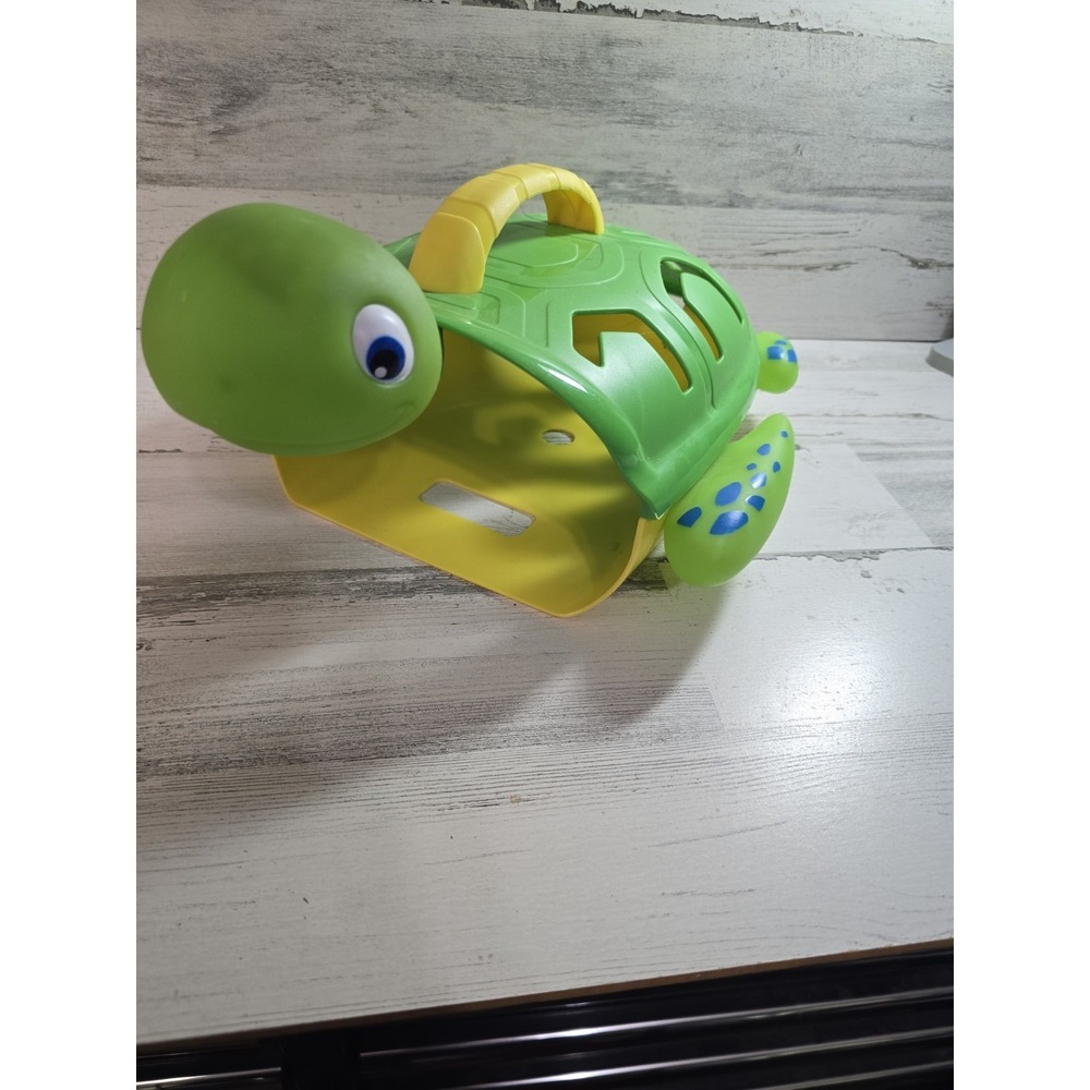 Munchkin Turtle Bath Toy Scoop and Storage Organizer Green Yellow 2006 Vintage